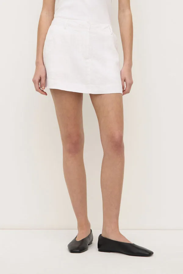 Assembly Label | Amanda Mini Skirt - White sold by Sisters & Co product image thumbnail 2