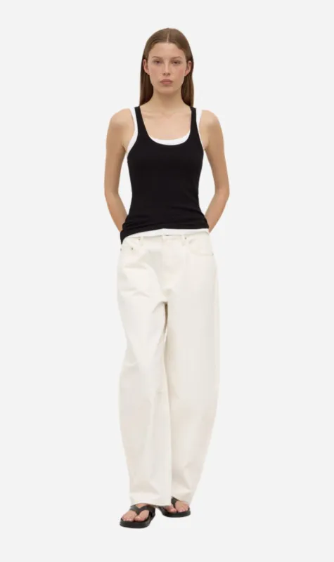 Assembly Label | Charlie Rib Tank - Black sold by Sister & Co