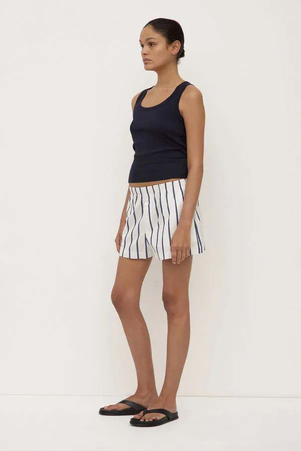 Assembly Label | Robyn Scoop Neck Rib Tank - True Navy sold by Sisters & Co product image thumbnail 2