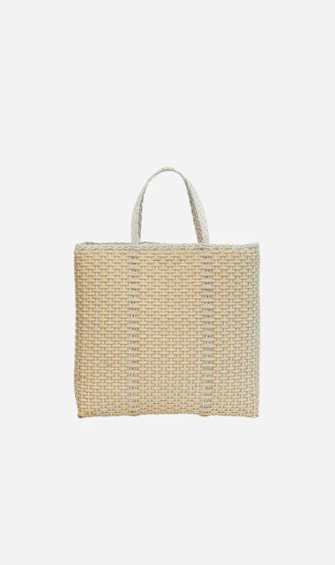 Palorosa | Medium Trama Tote Basket - White/Cream sold by Sisters & Co