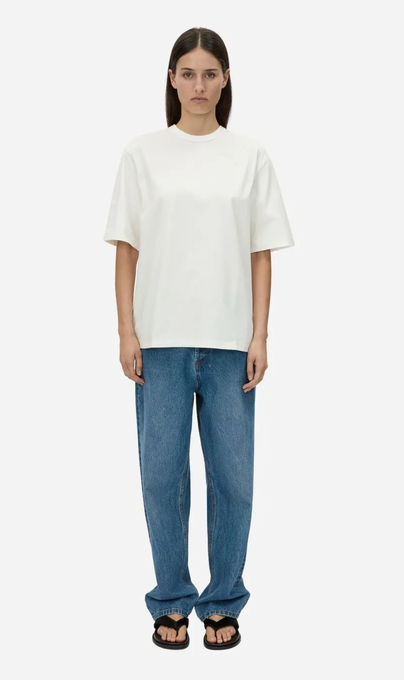 Camilla and Marc | Eliasson Monogram Tee - Soft White/Forest sold by Sisters & Co