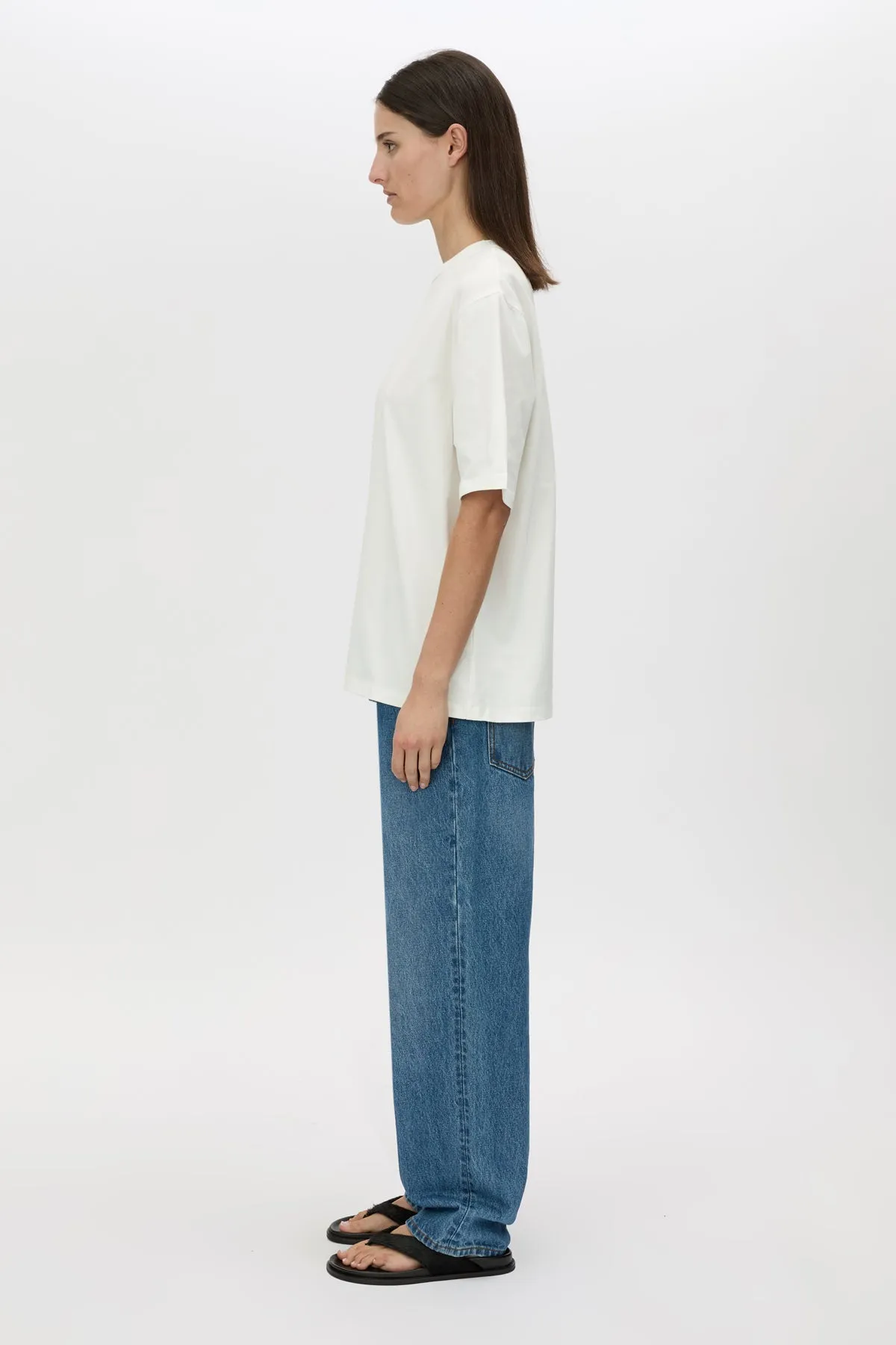 Camilla and Marc | Eliasson Monogram Tee - Soft White/Forest sold by Sisters & Co product image thumbnail 2