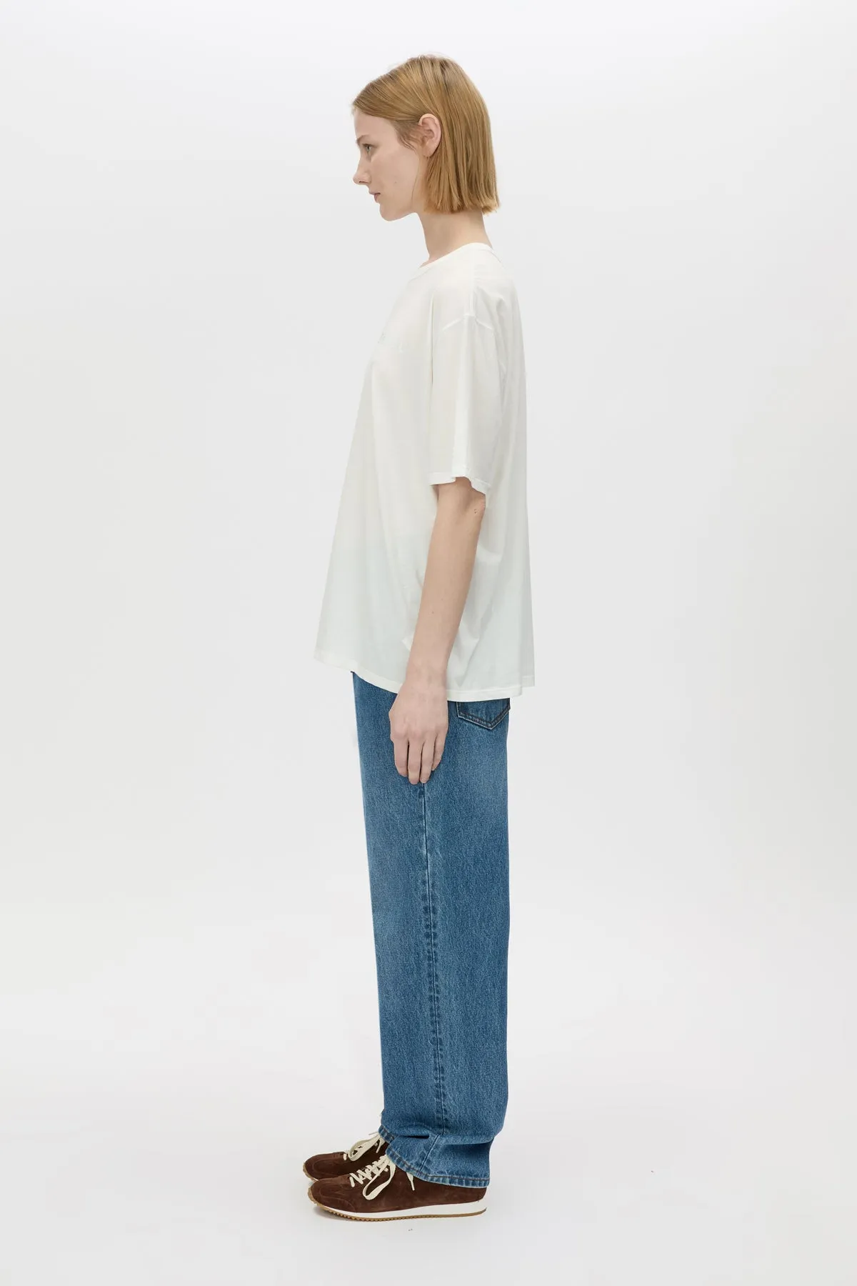 Camilla and Marc | Navarro Logo Tee - Soft White/Forest sold by Sisters & Co product image thumbnail 2