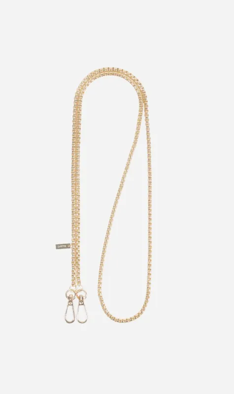 Louve | Gaia Gold Plated Crossbody Phone Chain sold by Sisters & Co