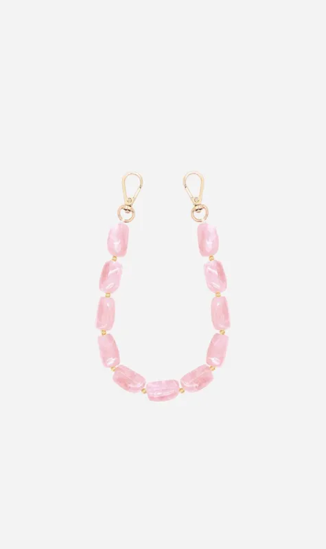 Louve | Abbey Beads Wristlet - Blush Pink sold by Sisters & Co