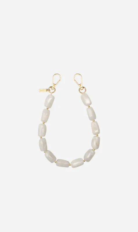 Louve | Abbey Beads Wristlet - Off White sold by Sisters & Co