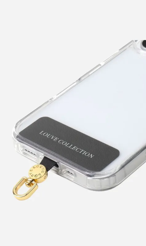 Louve | Universal Crossbody Phone Strap Connector - Black/Gold made by Sisters & Co
