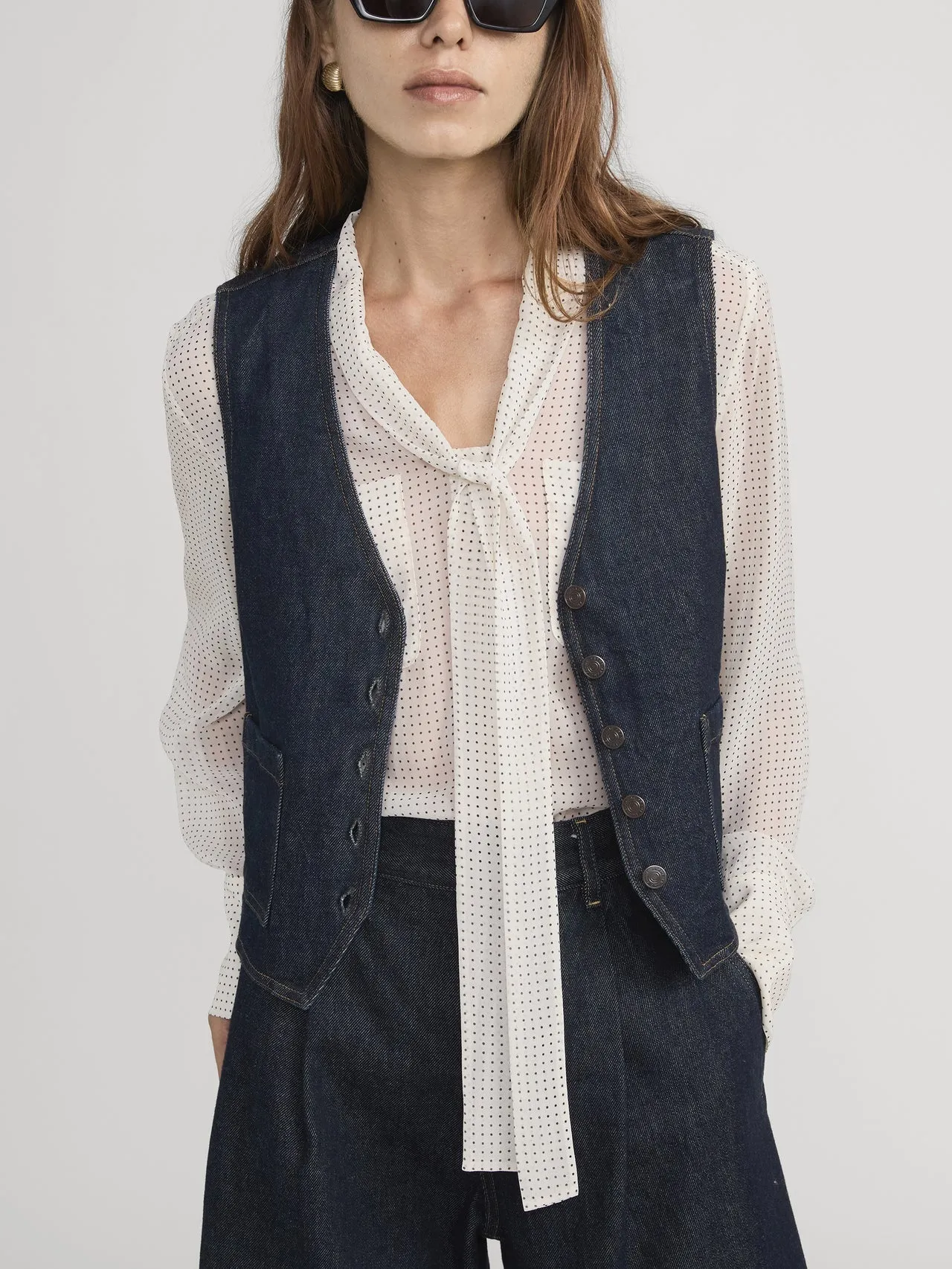 Frame | The Denim Vest - Rinse sold by Sisters & Co product image thumbnail 2