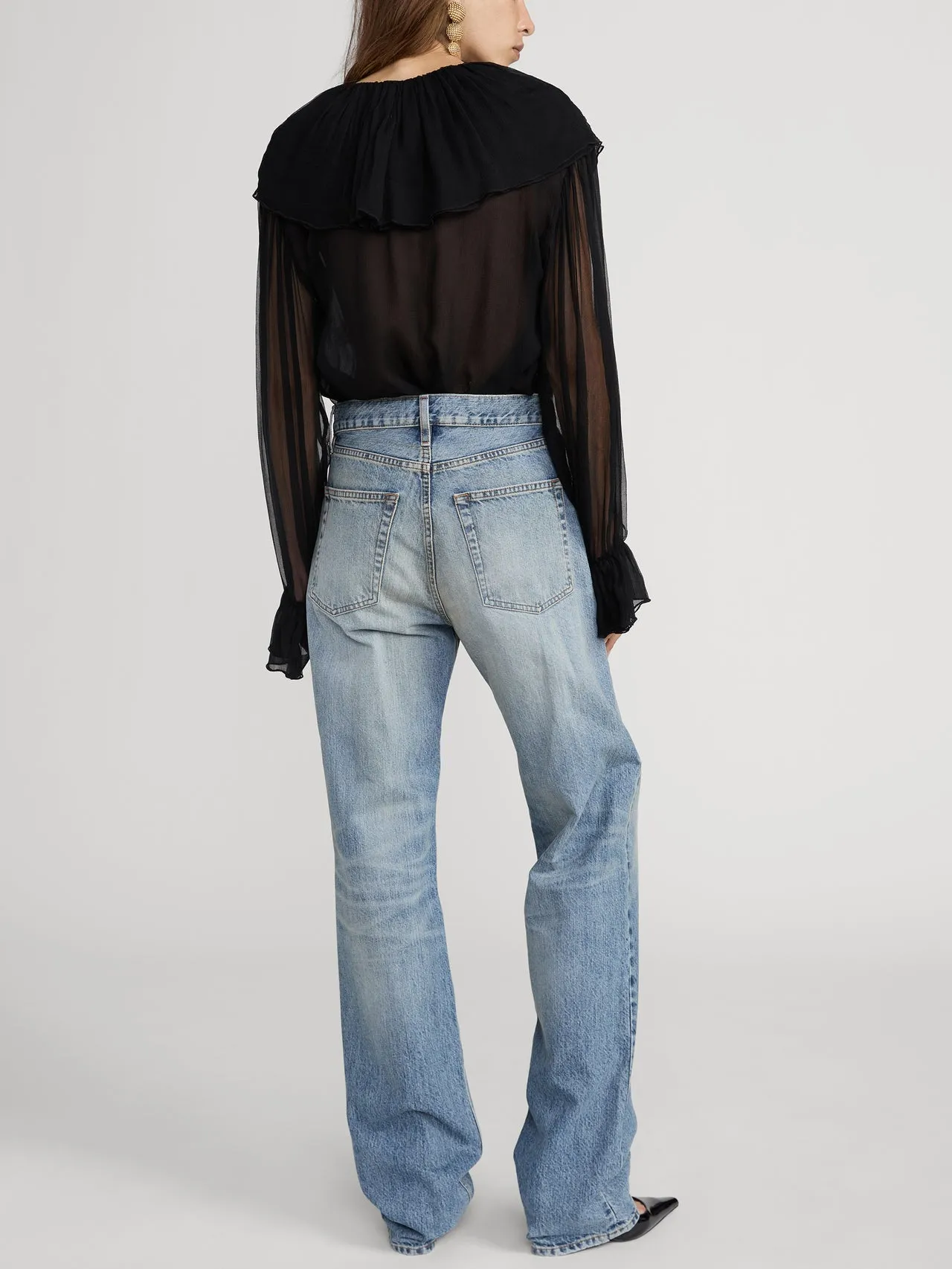Frame | The Tiered Statement Blouse - Black sold by Sisters & Co product image thumbnail 5
