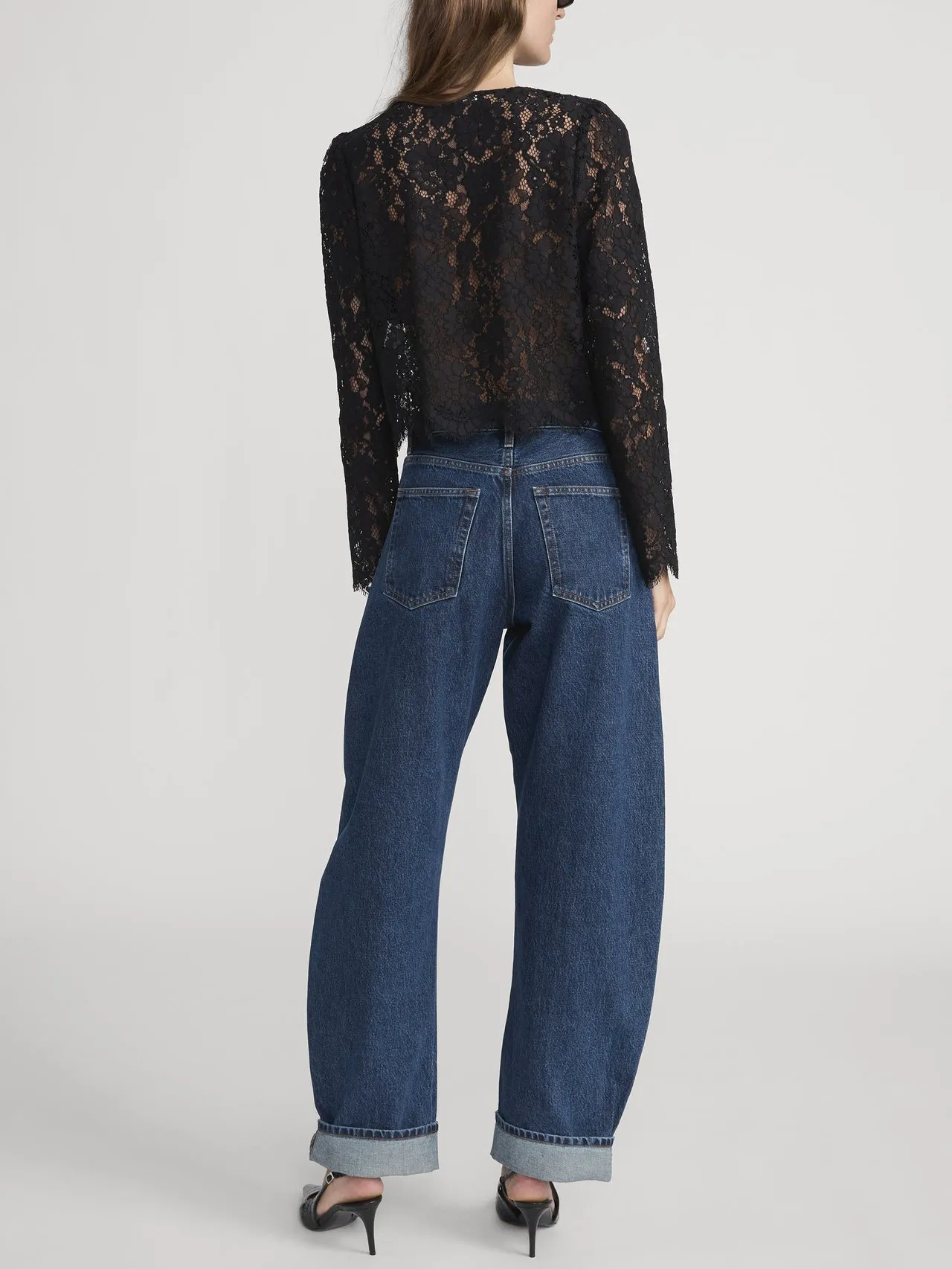 Frame | The Lace Blouse - Black sold by Sisters & Co product image thumbnail 5