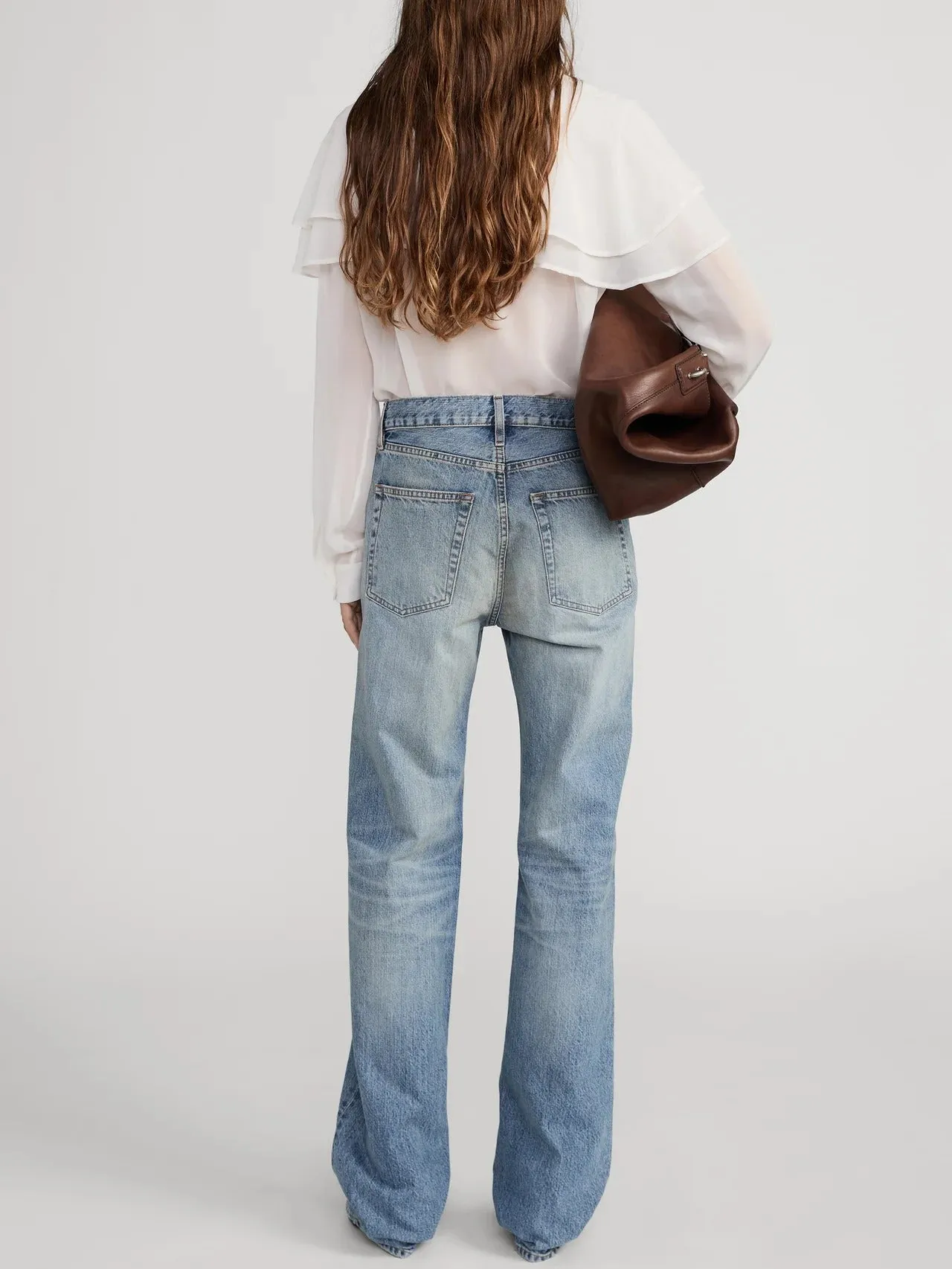 Frame | The Silk Cape Blouse - Cream sold by Sisters & Co product image thumbnail 4