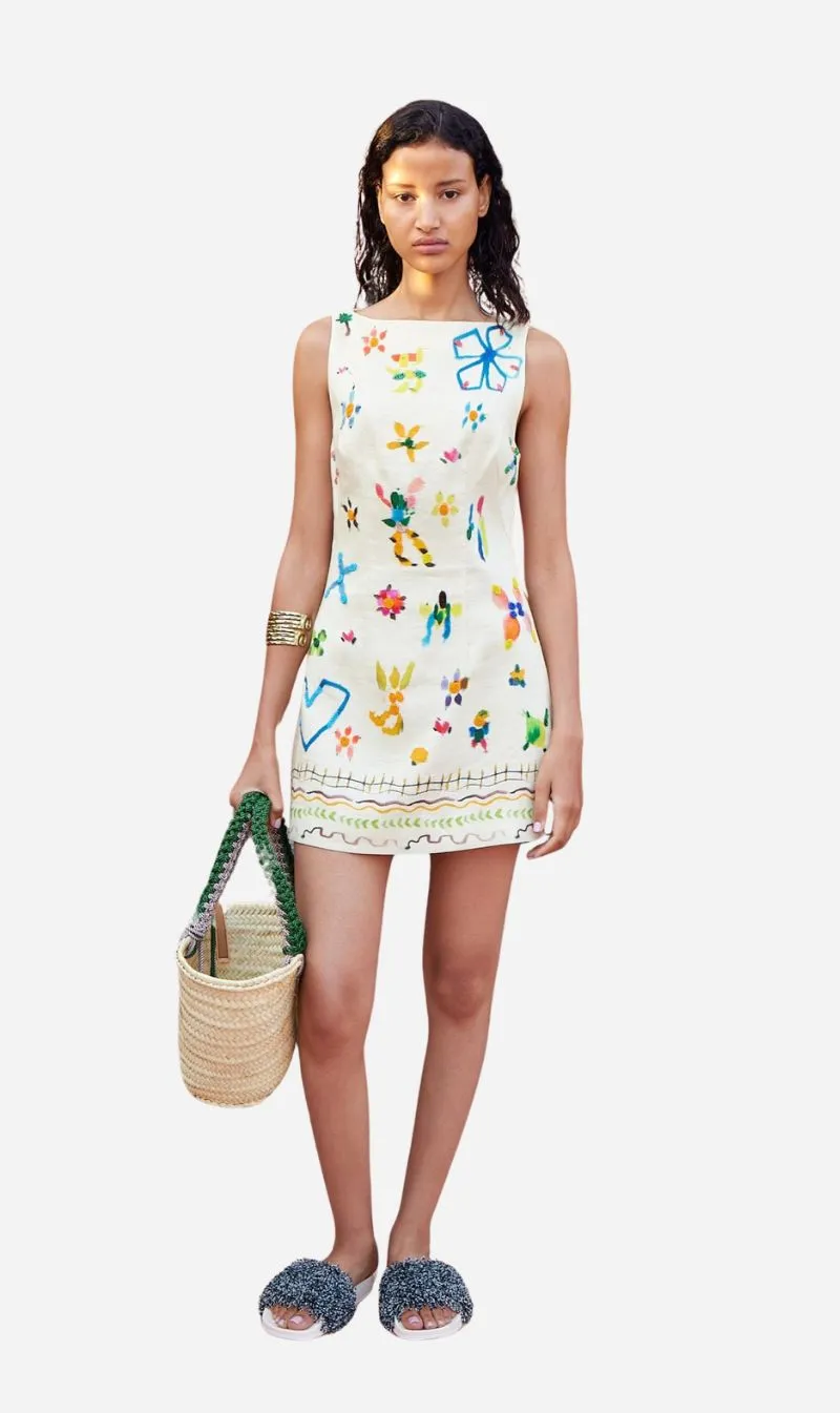 Alemais | Sidi Mini Dress - Multi sold by Sisters & Co