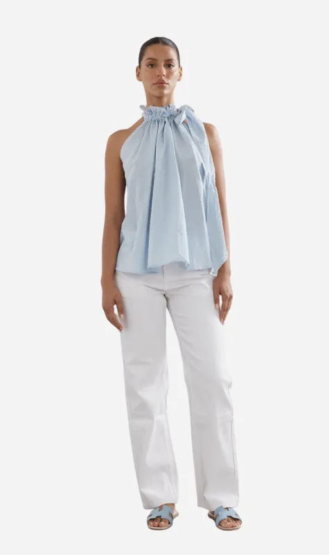 Caitlin Crisp | Margot Top - Blue sold by Sisters & Co