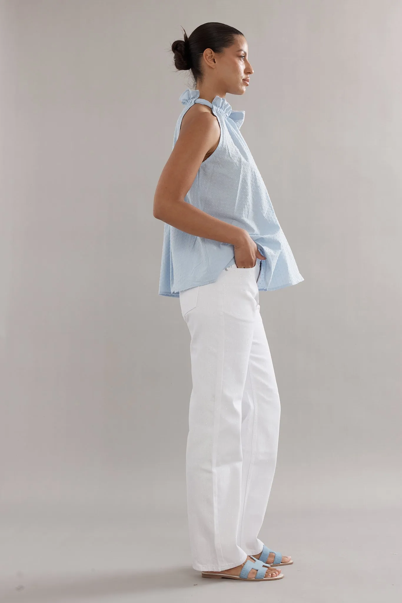 Caitlin Crisp | Margot Top - Blue sold by Sisters & Co product image thumbnail 3