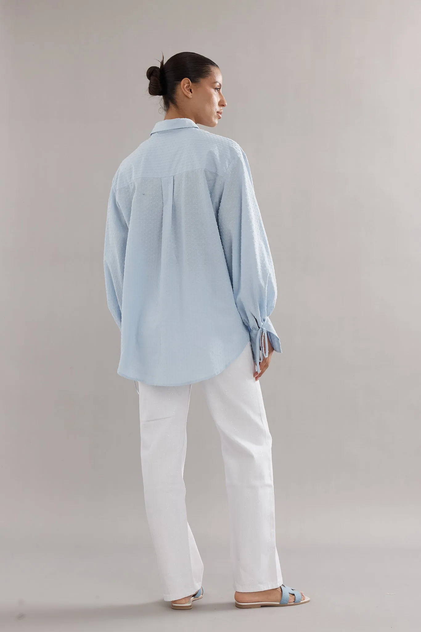 Caitlin Crisp | Sonny Shirt - Blue sold by Sisters & Co product image thumbnail 4