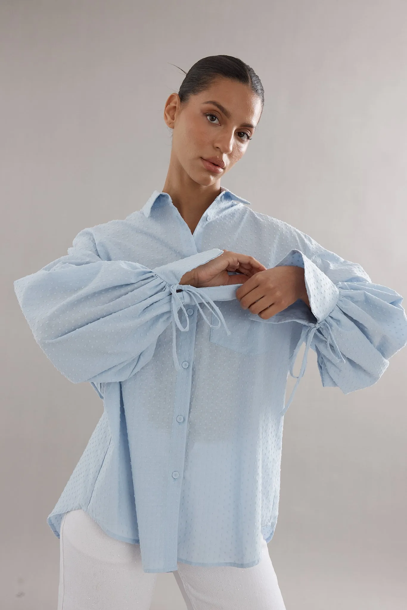 Caitlin Crisp | Sonny Shirt - Blue sold by Sisters & Co product image thumbnail 5