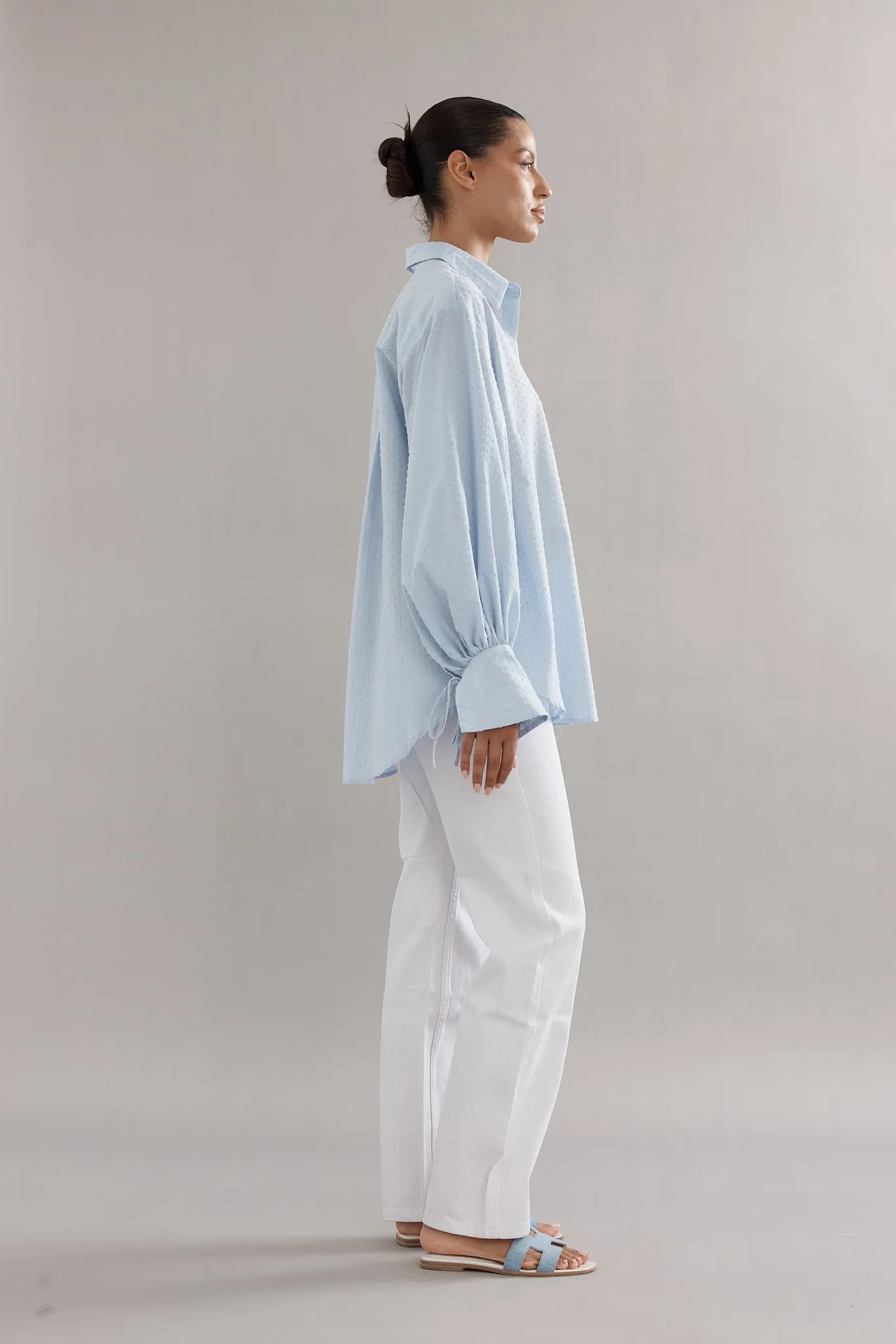 Caitlin Crisp | Sonny Shirt - Blue sold by Sisters & Co product image thumbnail 2