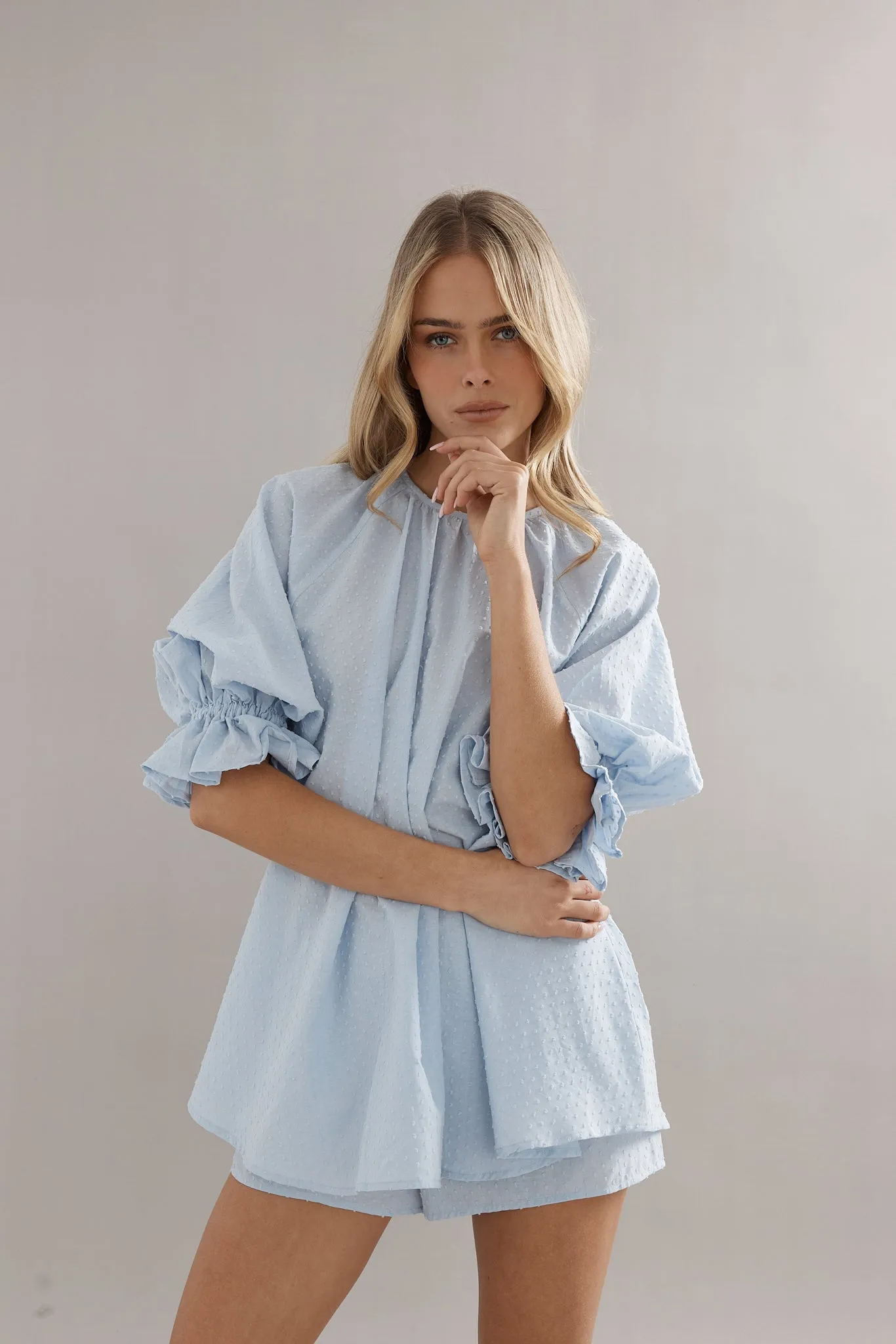 Caitlin Crisp | Horizon Top - Blue sold by Sisters & Co product image thumbnail 2