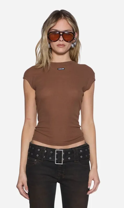 Ksubi | Staple Ss Tee - Chocolate Sheer sold by Sisters & Co