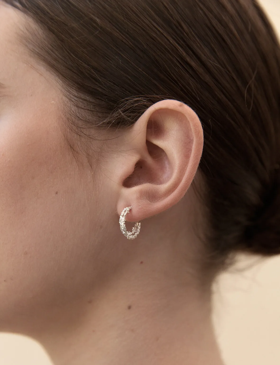 La Tribe | Double Ivy Hoop - Silver sold by Sisters & Co product image thumbnail 3