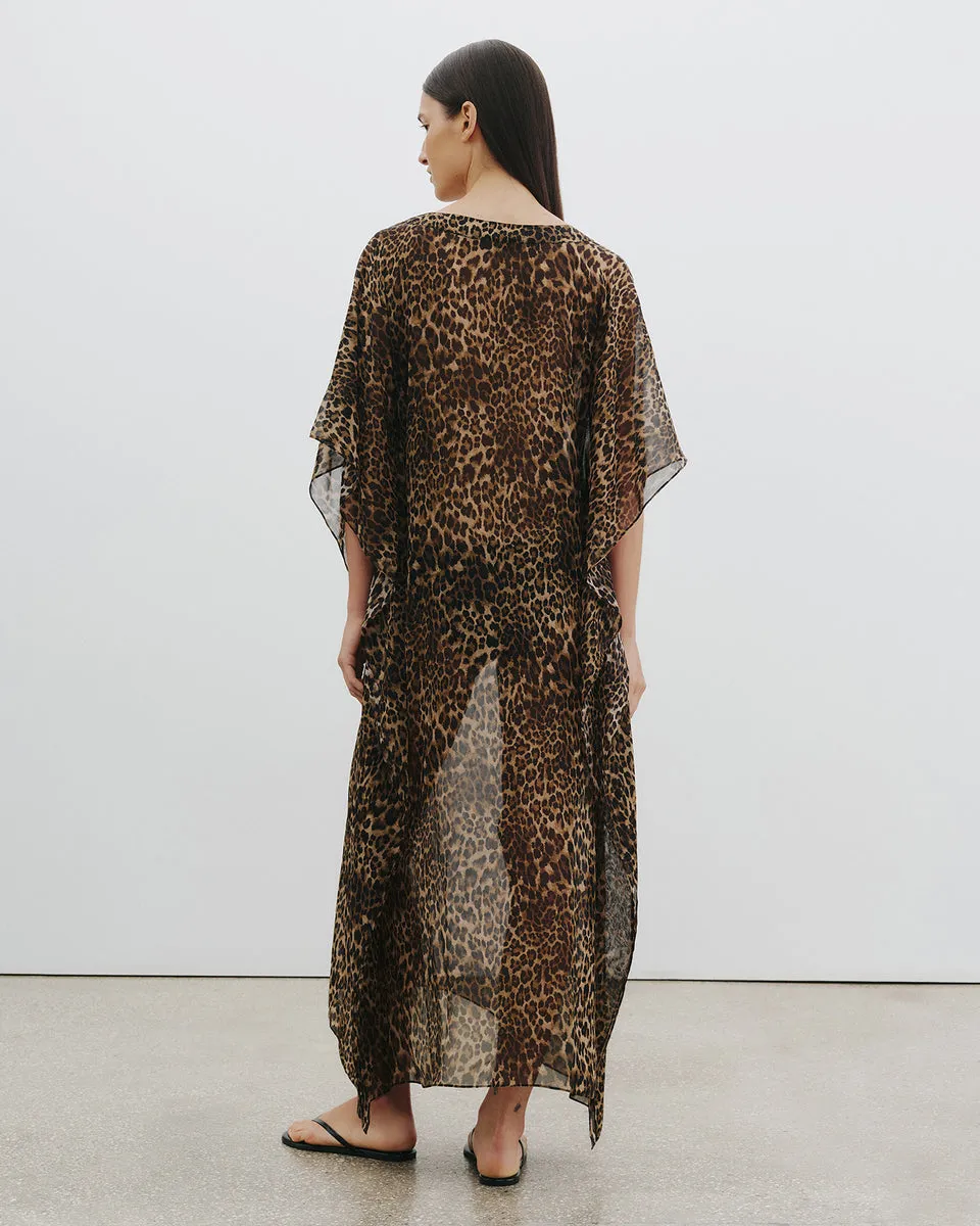 Nili Lotan | Erica Caftan - Vintage Leopard sold by Sisters & Co product image thumbnail 4