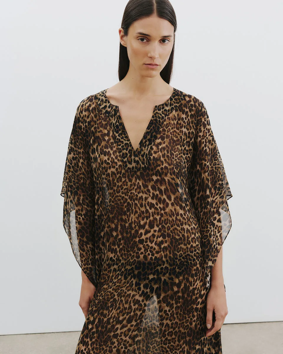 Nili Lotan | Erica Caftan - Vintage Leopard sold by Sisters & Co product image thumbnail 2