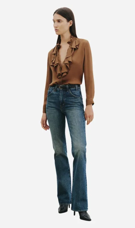 Nili Lotan | Lily Blouse - Cognac sold by Sisters & Co