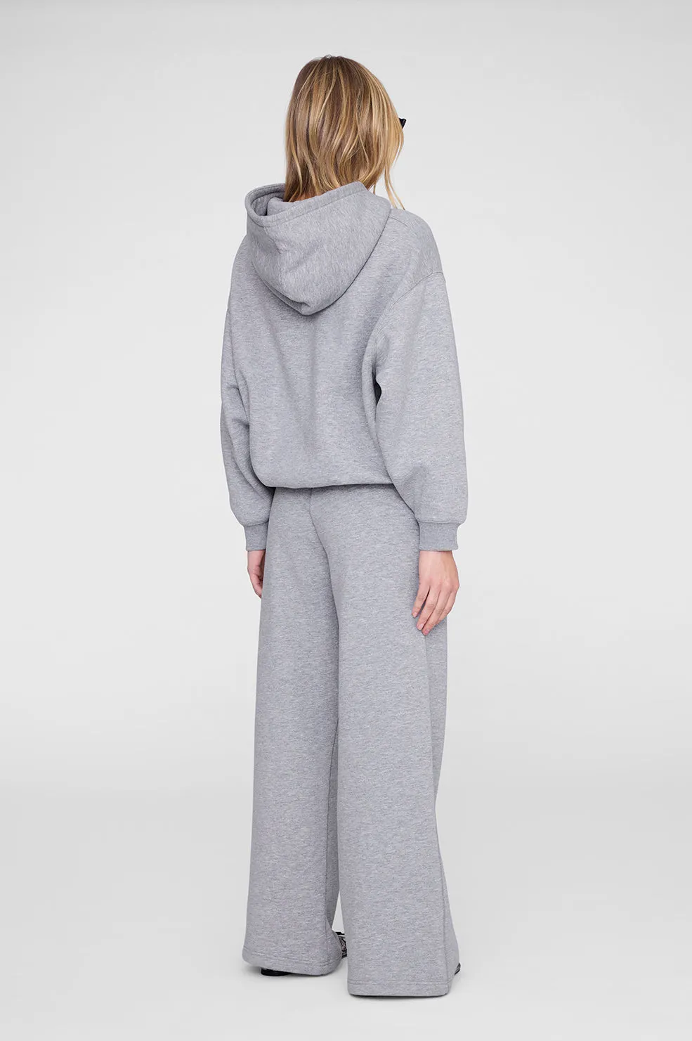 Anine Bing | Kacey Sweatpant Monogram - Medium Heather Grey sold by Sisters & Co product image thumbnail 2