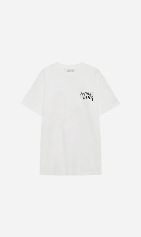 Anine Bing | Walker Tee Empowerment - Ivory sold by Sisters & Co