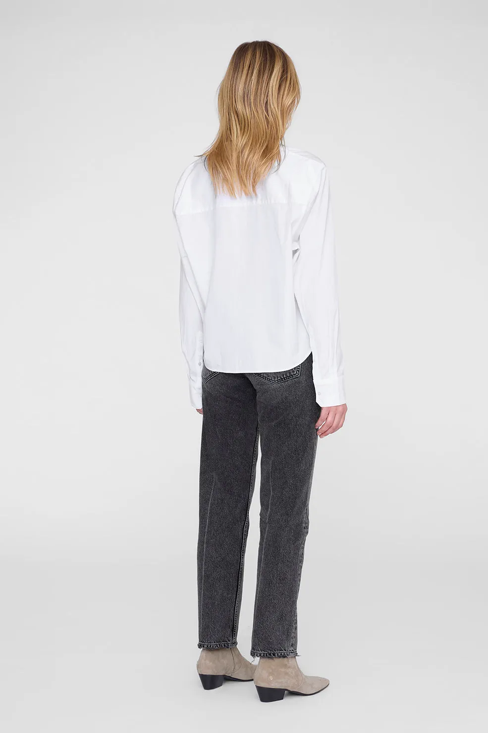 Anine Bing | Essie Cropped Shirt - White sold by Sisters & Co product image thumbnail 2
