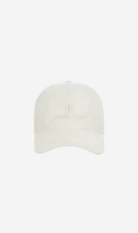 Anine Bing | Jeremy Baseball Cap - Ivory sold by Sisters & Co