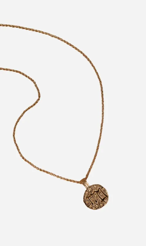 Zoe & Morgan | Sun In Virgo Necklace - Gold sold by Sisters & Co