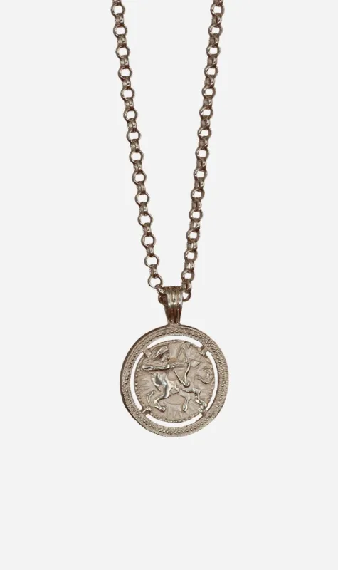 Zoe & Morgan | Sagittarius Necklace - Silver sold by Sisters & Co
