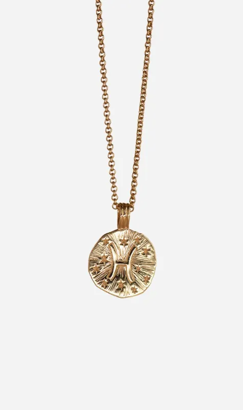 Zoe & Morgan | Sun In Pisces Necklace - Gold made by Sisters & Co