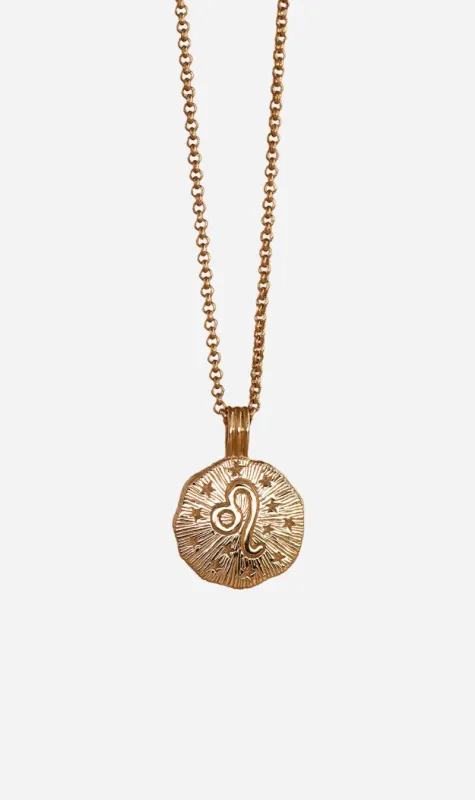 Zoe & Morgan | Sun In Leo Necklace - Gold sold by Sisters & Co