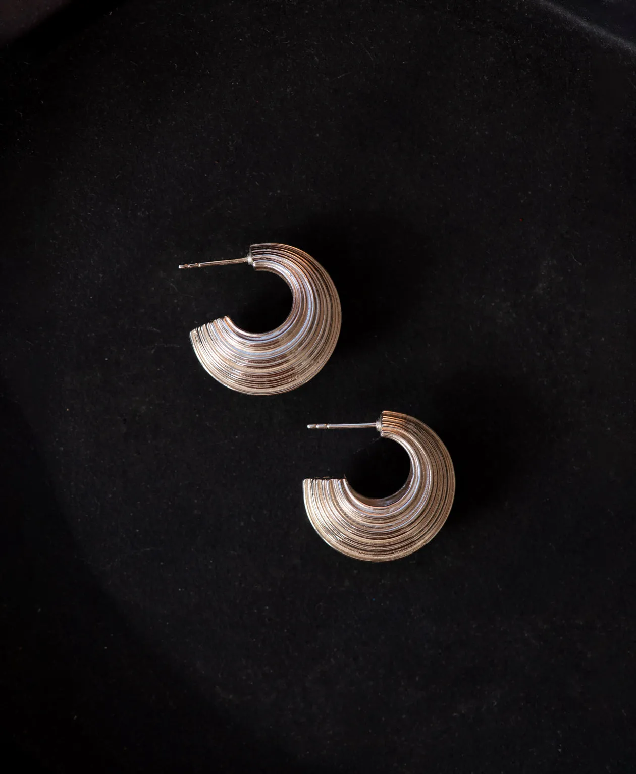 Zoe & Morgan | Rae Hoops - Silver sold by Sisters & Co product image thumbnail 3