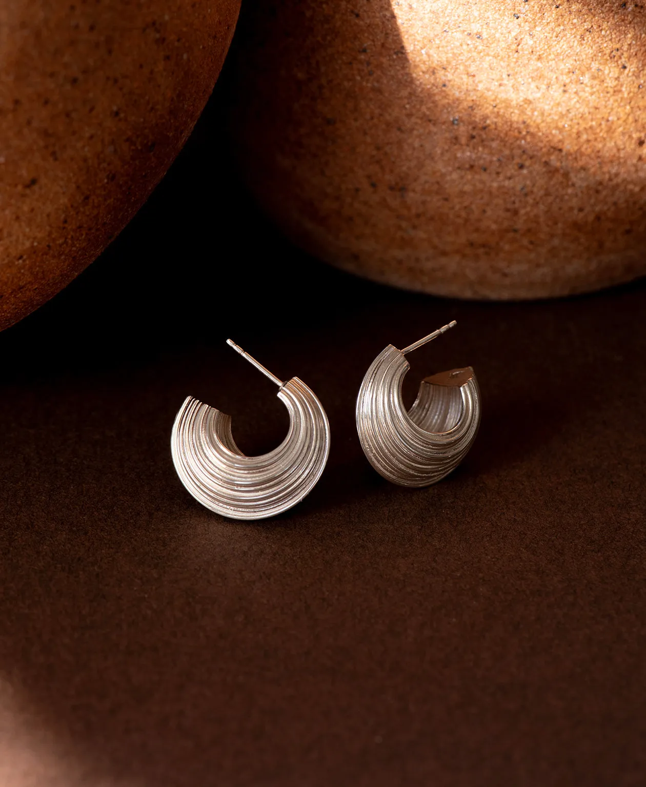 Zoe & Morgan | Rae Hoops - Silver sold by Sisters & Co product image thumbnail 4