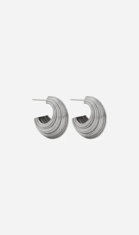 Zoe & Morgan | Rae Hoops - Silver sold by Sisters & Co