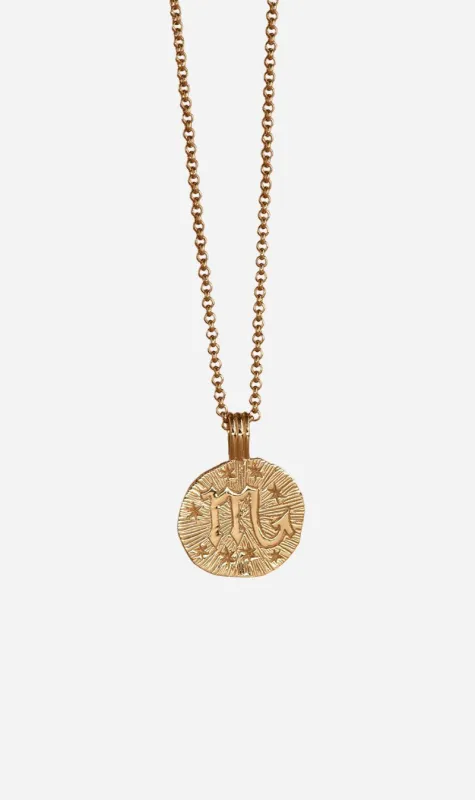 Zoe & Morgan | Sun In Scorpio Necklace - Gold sold by Sisters & Co