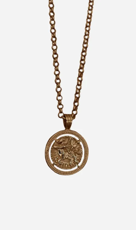 Zoe & Morgan | Sagittarius Necklace - Gold sold by Sisters & Co