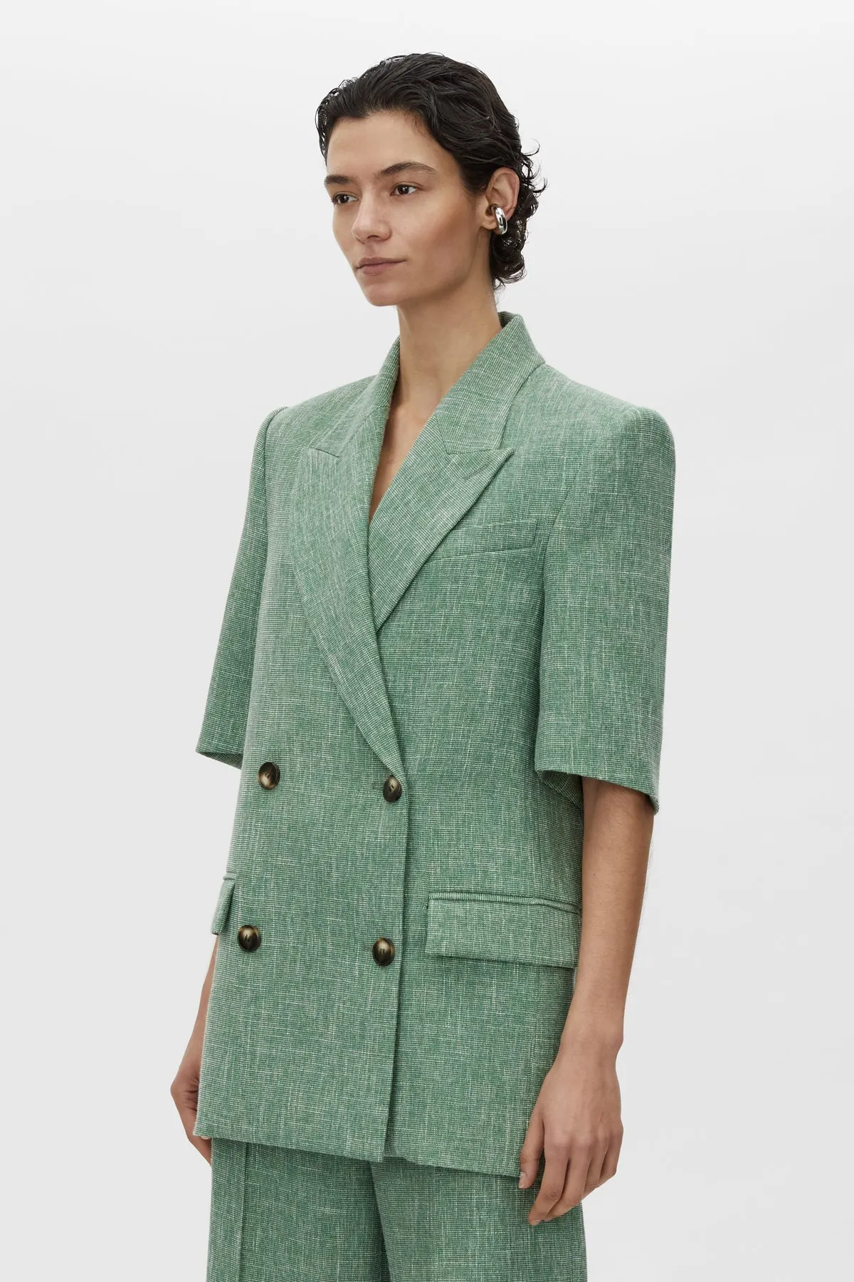 Camilla and Marc | Terence Blazer - Green Marble sold by Sisters & Co product image thumbnail 2