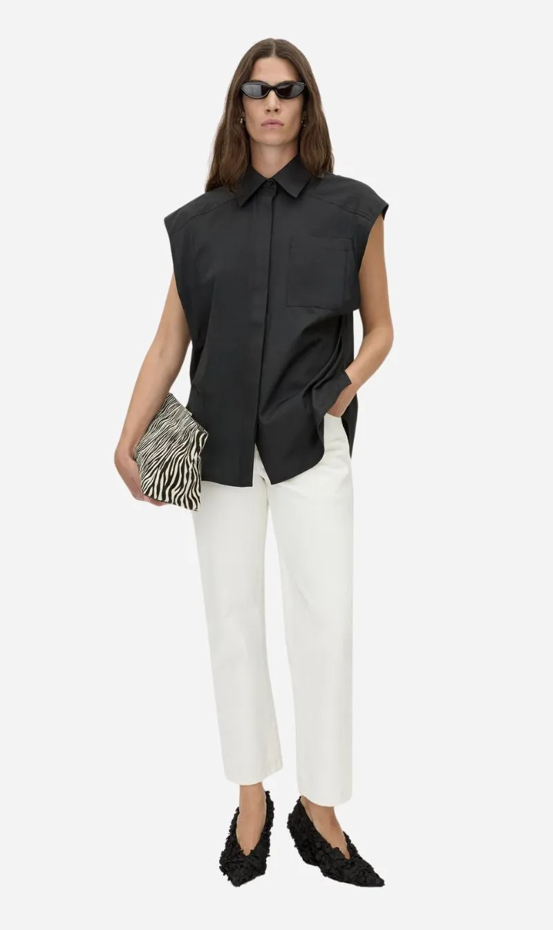 Camilla and Marc | Milo Sleeveless Shirt - Black sold by Sisters & Co