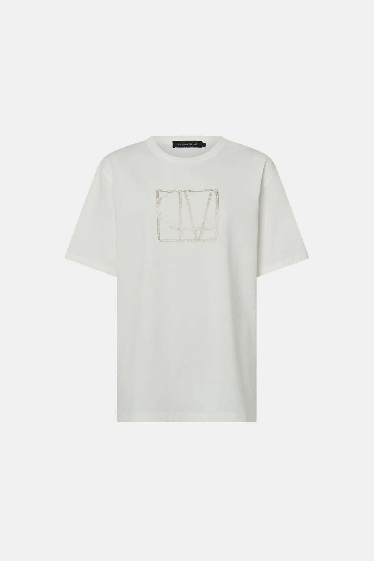 Camilla and Marc | Patina Monogram Tee - Soft White sold by Sisters & Co product image thumbnail 5