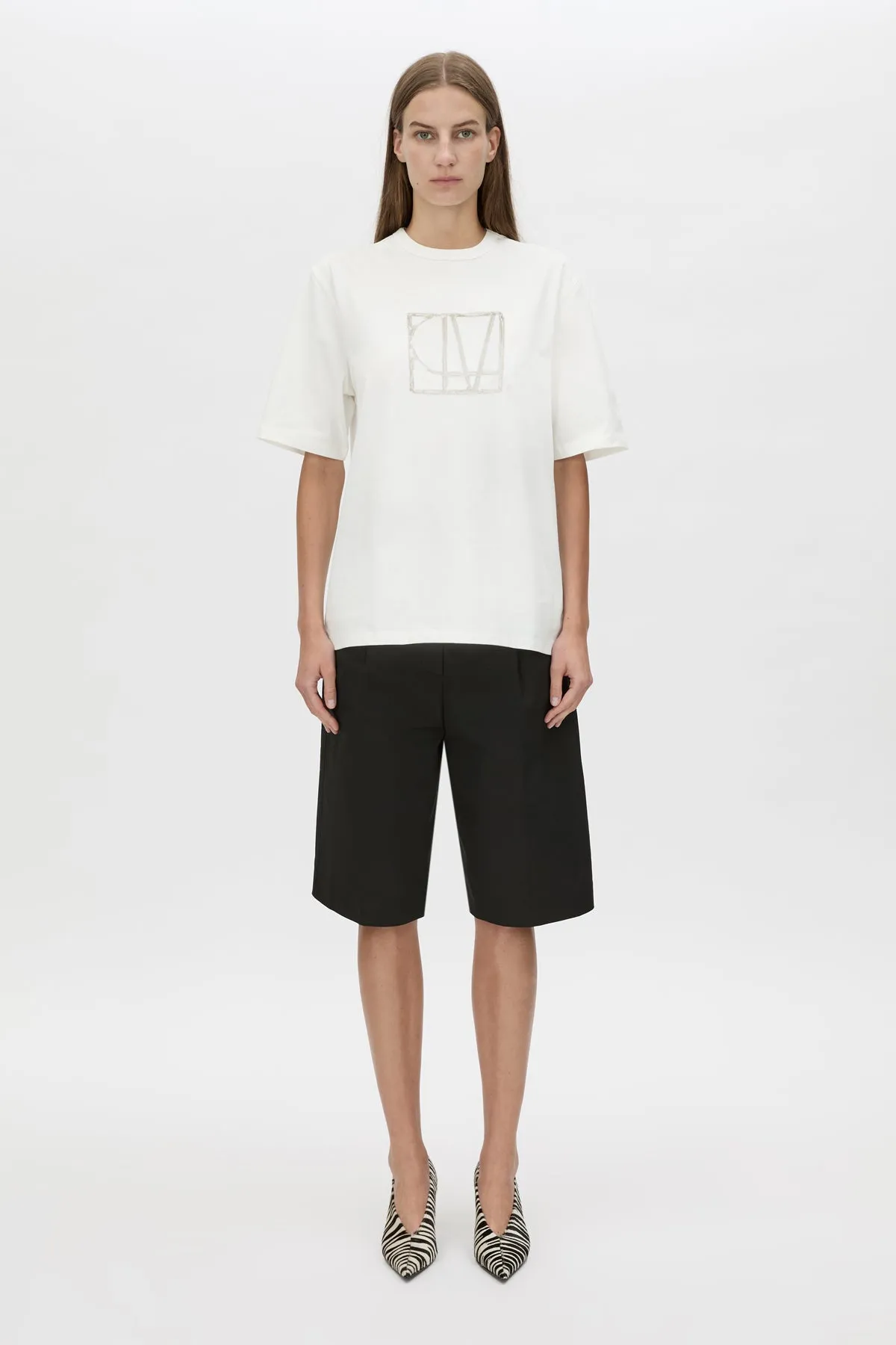 Camilla and Marc | Patina Monogram Tee - Soft White sold by Sisters & Co product image thumbnail 2