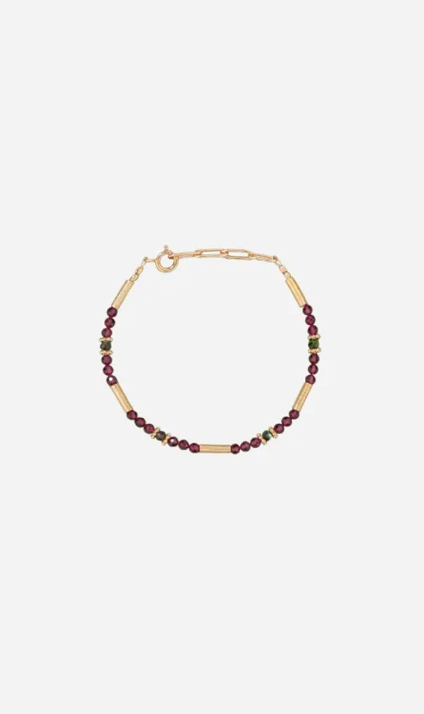 Tityaravy | Ananda Bracelet - Garnet/Zoisite sold by Sisters & Co
