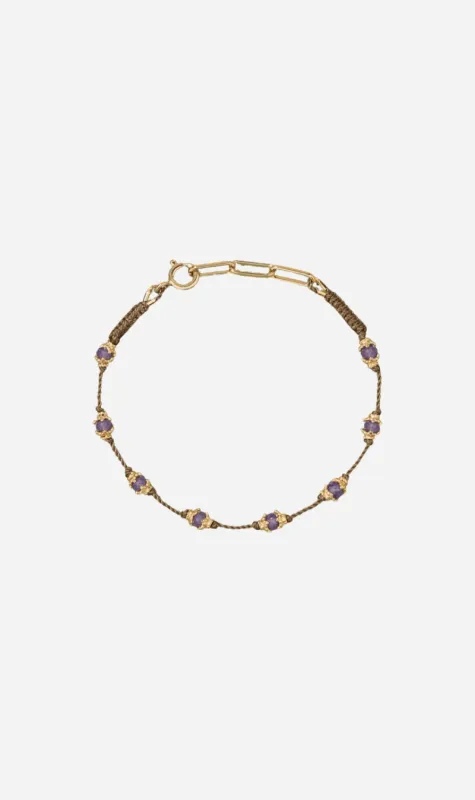 Tityaravy | Peony Bracelet - Ametyst Beige sold by Sisters & Co