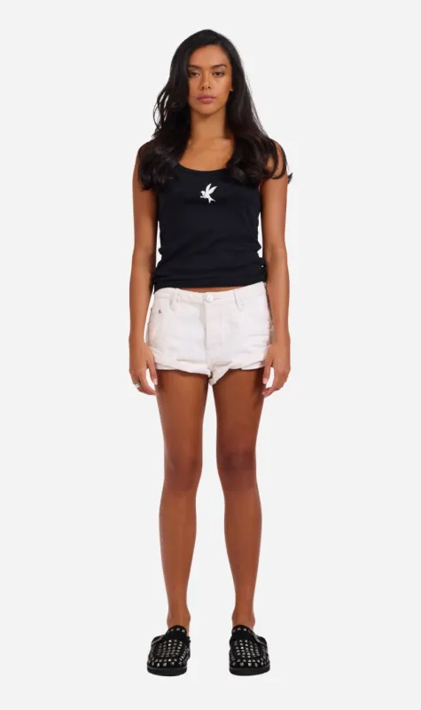 One Teaspoon | Bandits Low Waist Denim Short - Milk sold by Sisters & Co