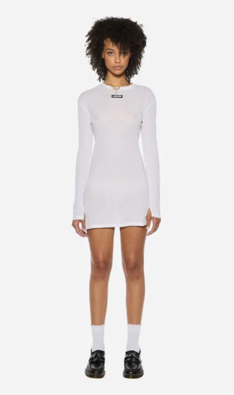 Ksubi | Crawford LS Mini Dress - White sold by Sisters & Co