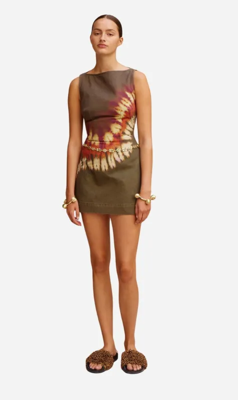 Alemais | Marilyn Denim Mini Dress sold by Sisters & Co