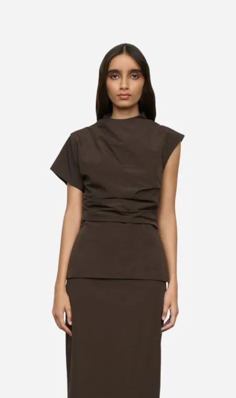 One Of Others | Inka Top - Walnut made by Sisters & Co